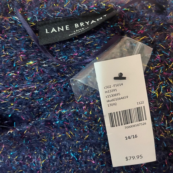 Lane Bryant Eyelash Tinsel Sweater - Picture 2 of 4
